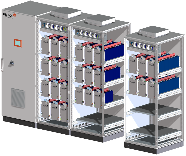 Modulares System Visualisierung Pacadu Pro Schränke